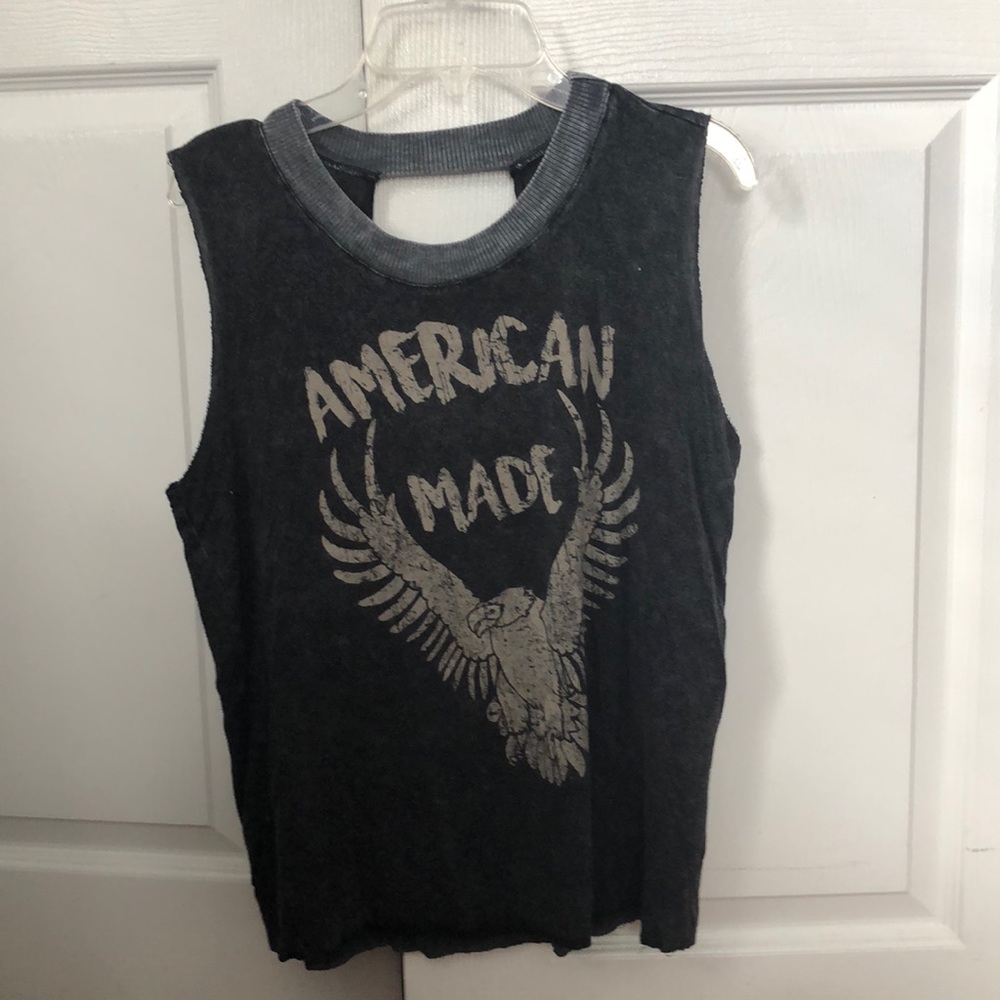 Grey “American Made” tank top